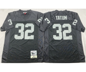 Men's Las Vegas Raiders #32 Jack Tatum Black Throwback Football Stitched Jersey