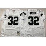Men's Las Vegas Raiders #32 Jack Tatum White Throwback Football Stitched Jersey