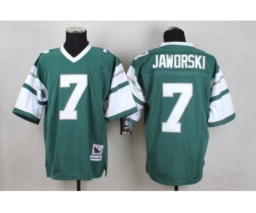 Men's Philadelphia Eagles #7 Ron Jaworski Light Green Throwback Jersey