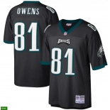 Mens Philadelphia Eagles #81 Terrell Owens Mitchell & Ness 2004 Black Throwback Legacy Jersey Mens Philadelphia Eagles #81 Terrell Owens Mitchell & Ness 2004 Black Throwback Legacy Jersey