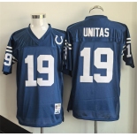 Men's Indianapolis Colts #19 Johnny Unitas Blue Throwback Stitched Football Jersey Men's Indianapolis Colts #19 Johnny Unitas Blue Throwback Stitched Football Jersey