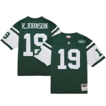 Mens New York Jets #19 Keyshawn Johnson 1998 Mitchell & Ness Legacy Jersey - Green