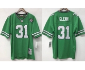 Men's New York Jets #31 Aaron Glenn Green 1994 Throwback Stitched Jersey
