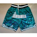 Men's Seattle Mariners Green Just Don Shorts Swingman Shorts