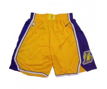 Los Angeles Lakers Yellow Nike NBA Shorts