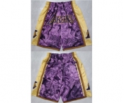 Men's Los Angeles Lakers Purple Yellow Shorts