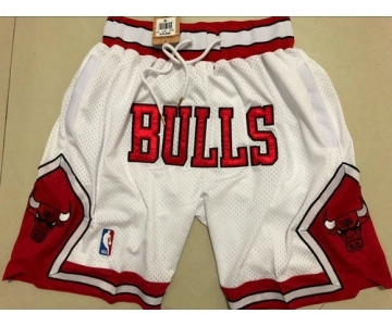 Bulls White 1997-98 Limited Shorts