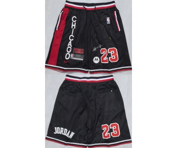 Men's Chicago Bulls #23 Michael Jordan Black 2025 Shorts