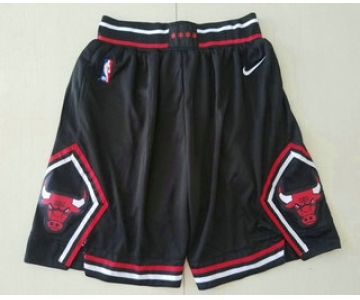 Men's Chicago Bulls Black 2019 Nike Swingman Stitched NBA Shorts