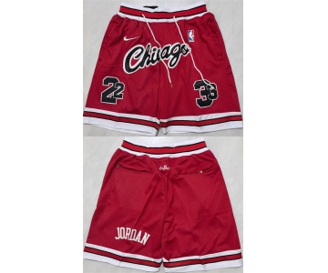 Men's Chicago Bulls Red Shorts
