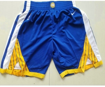 Men's Golden State Warriors Blue 2017-2018 Nike Authentic Stitched NBA Shorts