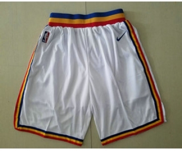 Men's Golden State Warriors White Hardwood Classics Soul Swingman Throwback Shorts