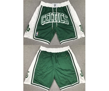 Men's Boston Celtics Green Shorts