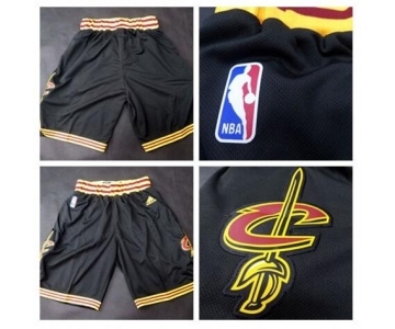 Men's Cleveland Cavaliers 2016 New Black Shorts