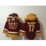 Men's Washington Commanders #17 Terry McLaurin Burgundy Ageless Must-Have Lace-Up Pullover Hoodie