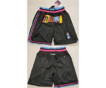 Men's Miami Heat Black Shorts (Run Small)