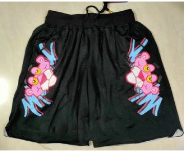 Men's Miami Heat Pink Black Just Don Swingman Throwback Shorts