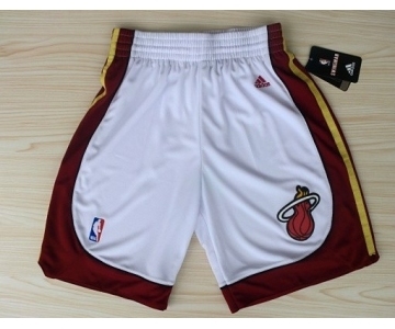 Miami Heat White Short