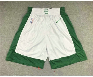 Men's Boston Celtics White 2021 Nike City Edition Swingman Stitched NBA Shorts