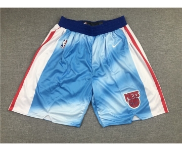 Men's Brooklyn Nets Blue Nike 2020-21 Hardwood Classics Stitched NBA Shorts