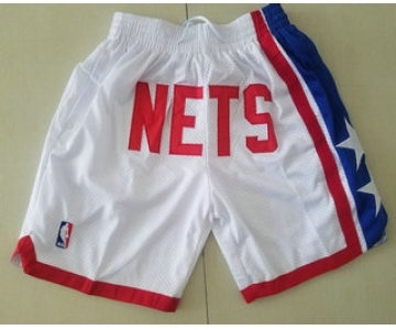 Men's Brooklyn Nets White Just Don Shorts Swingman Shorts