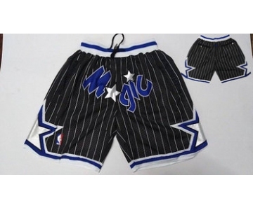 Men's Orlando Magic Black Just Don Stitched Shorts