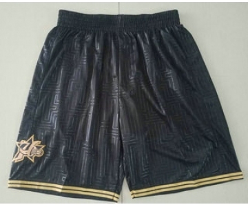 Men's Philadelphia 76ers Black 2000-01 Hardwood Classics Soul Swingman Throwback Shorts
