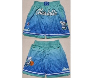Men's Charlotte Hornets Blue Mitchell & Ness Shorts