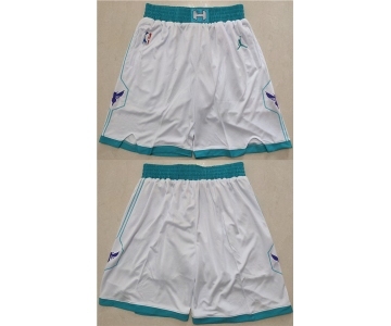 Men's Charlotte Hornets White Mitchell & Ness Shorts