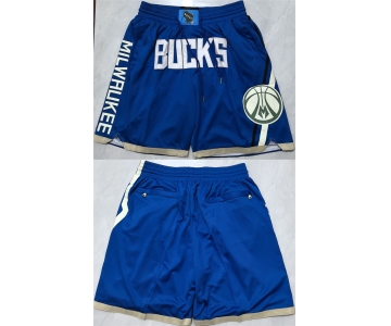 Men's Milwaukee Bucks Royal Shorts