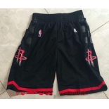 Men's Houston Rockets Black Basketball Shorts