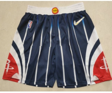 Men's Houston Rockets Navy Blue Nike 75th Anniversary Diamond 2021 Stitched Shorts