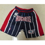Men's Houston Rockets Navy Blue With Pocket Just Don Swingman Shorts