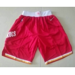 Men's Houston Rockets New Red 2019 Nike Hardwood Classics Stitched NBA Shorts