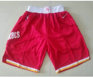 Men's Houston Rockets New Red 2019 Nike Hardwood Classics Stitched NBA Shorts