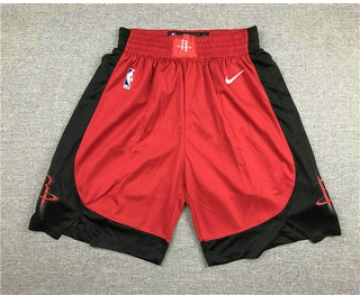 Men's Houston Rockets New Red 2019 Nike Swingman Stitched NBA Shorts