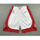 Men's Houston Rockets New White 2019 Nike Swingman Stitched NBA Shorts