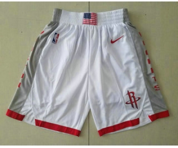 Men's Houston Rockets White 2020 Nike City Edition Swingman Shorts