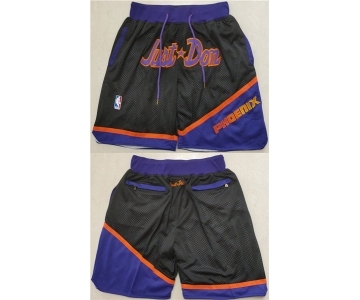 Men's Phoenix Suns Black Orange Shorts (Run Small)