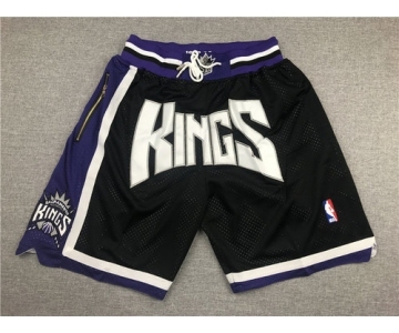 Sacramento Kings Black Pockets Swingman Shorts