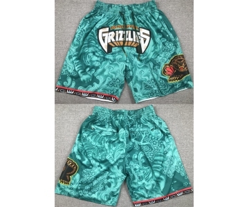 Men's Memphis Grizzlies Aqua Shorts (Run Small)