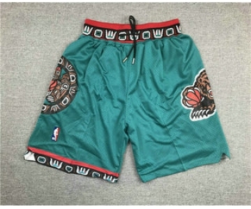 Men's Memphis Grizzlies Teal Green 1995-96 Just Don Shorts Swingman Shorts