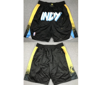 Men's Indiana Pacers Black City Edition Shorts (Run Small)