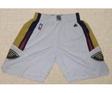 Men's New Orleans Pelicans White Basketball Shorts