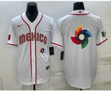 Men's USA Baseball Big Logo 2023 White World Classic Stitched Jerseys