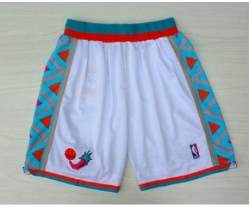 1996 All-Star White Hardwood Classics Swingman Shorts