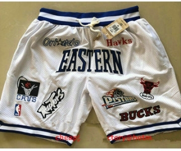 All-Star Eastern White JUST DON By Mitchell & Ness Shorts