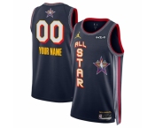 Men 2025 All Star Active Player Custom Navy Stitched Basketball Jersey
