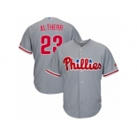 Youth Majestic Philadelphia Phillies #23 Aaron Altherr Authentic Grey Road Cool Base MLB Jersey Youth Majestic Philadelphia Phillies #23 Aaron Altherr Authentic Grey Road Cool Base MLB Jersey