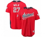 Youth Majestic Philadelphia Phillies #27 Aaron Nola Game Red National League 2018 MLB All-Star MLB Jersey Youth Majestic Philadelphia Phillies #27 Aaron Nola Game Red National League 2018 MLB All-Star MLB Jersey